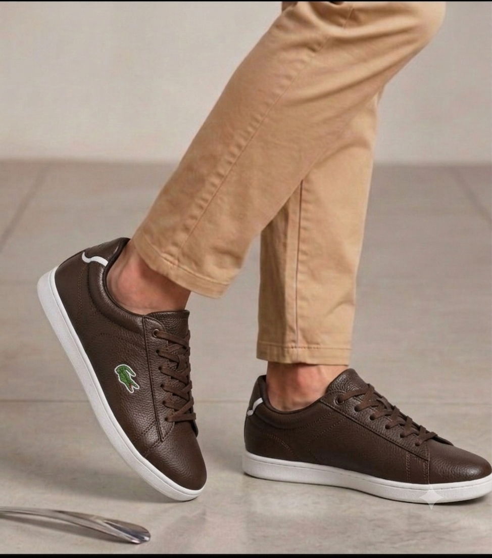 100%cuir Lacoste original