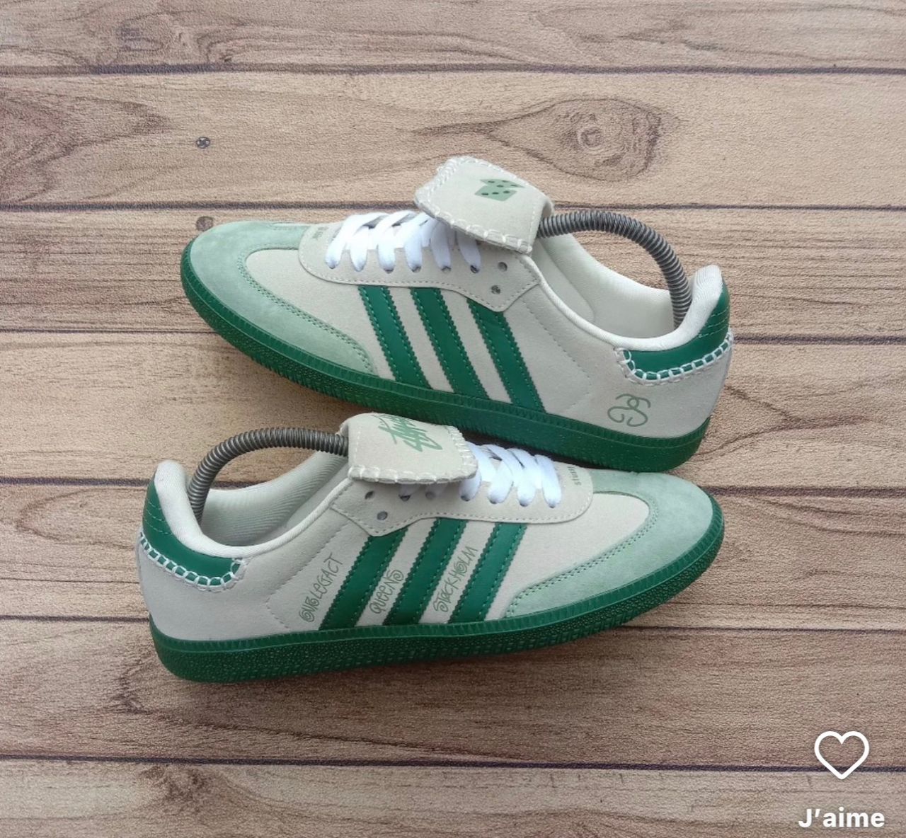 Adidas Samba Green White