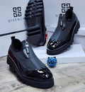Mocassins Givenchy "City Track" en Cuir Verni & Néoprène