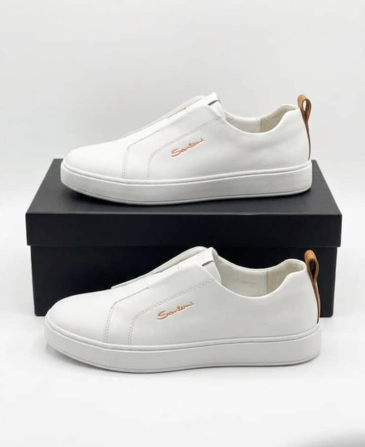 Basket de Luxe Santoni en Cuir Premium – L’Élégance Sans Effort