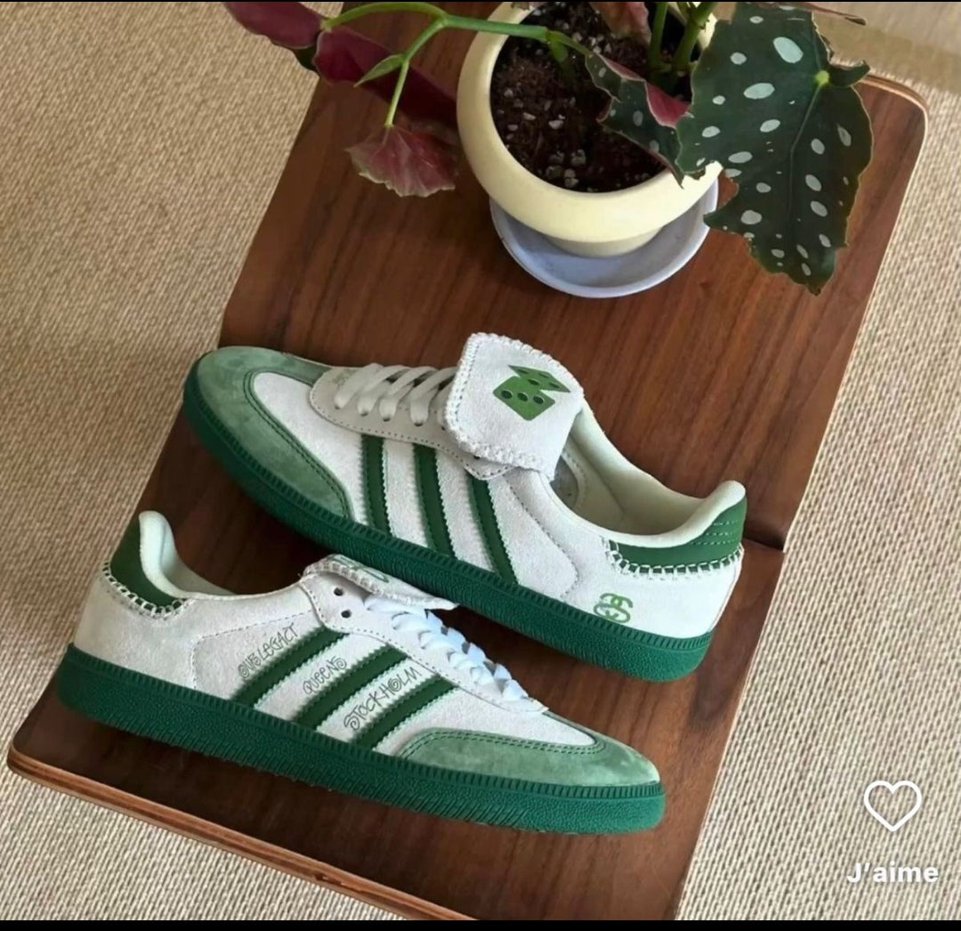 Adidas Samba Green White
