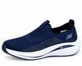 Chaussures Slip-On Skechers Max Cushioning – Confort Extrême & Respirabilité (Bleu Marine)